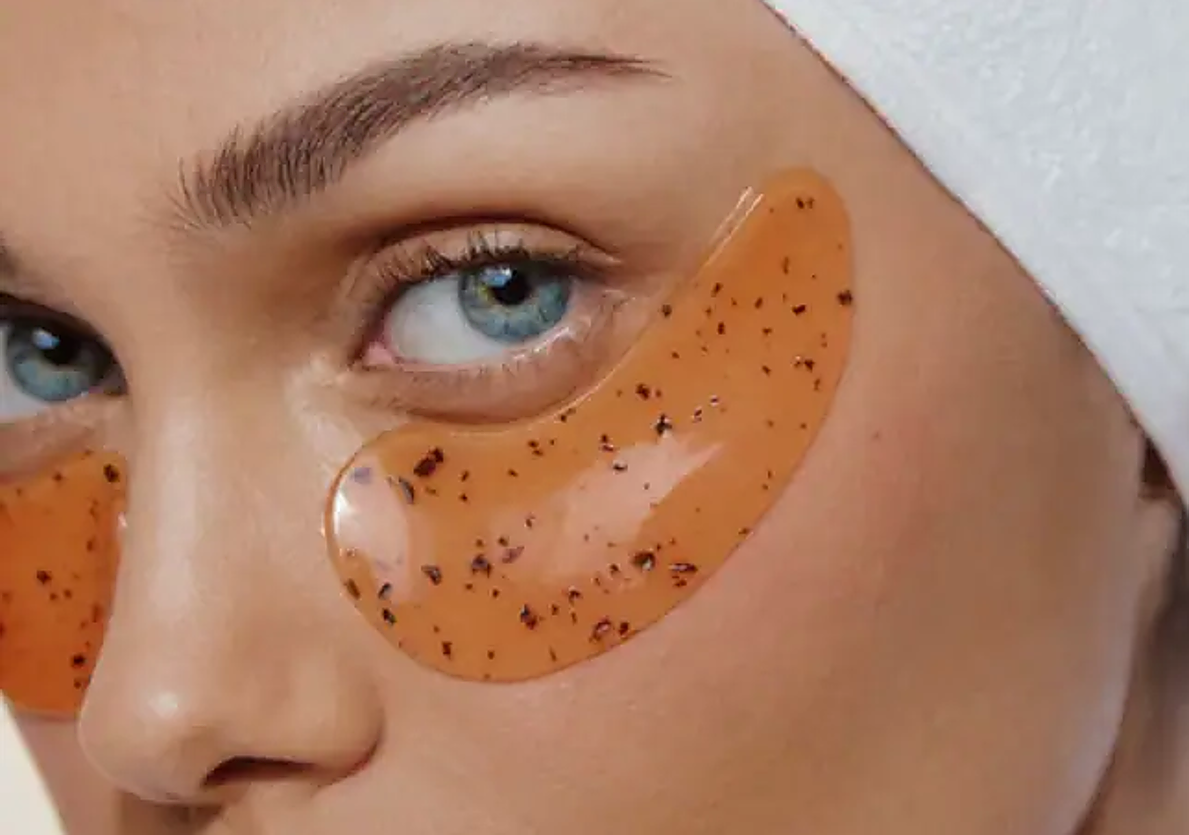 Parches de ojos de café